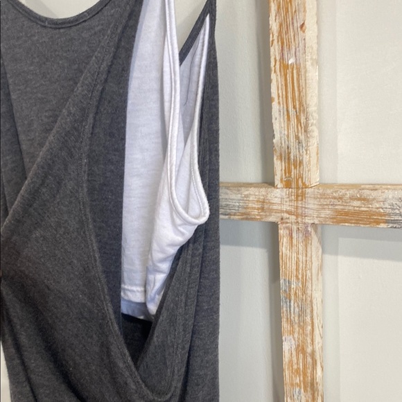 ALO Yoga Gray Camisole Relaxed Asymmetrical Top - Picture 6 of 6